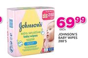 Johnson's Baby Wipes 288's Pack