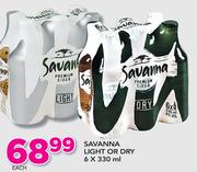 Savanna Light or Dry-6 x 330 ml