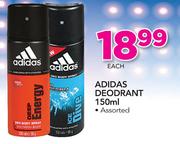 Adidas Deodrant-150ml Each