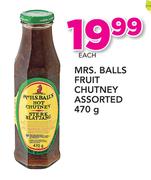 MRS. Balls Fruit Chutney Assorted-470g Each