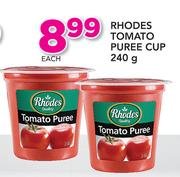 Rhodes Tomato Puree Cup-240g Each