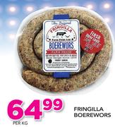 Fringilla Boerewors-Per kg
