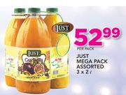 Just Mega Pack Assorted-3x2 Ltr