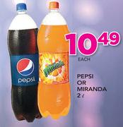 Pepsi Or Miranda-2ltr Each