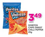 Doritos Chips Sweet Chilli Pepper-45g each