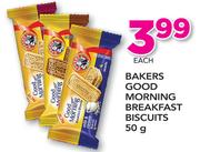 Bakers Good Morning Breakfast Biscuits-50g Each