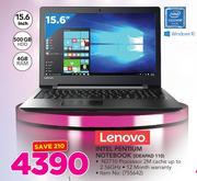 Lenovo 15.6" Intel Pentium Notebook IDEAPAD 110
