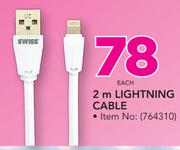 Swiss 2m Lighting Cable-Each