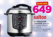 Salton 6Ltr Pressure Cooker SEPC-01