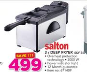 Salton 3Ltr Deep Fryer SDF-35