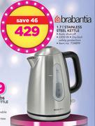 Brabantia 1.7Ltr Stainless Steel Kettle
