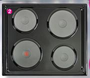 Defy 60cm Solid Hob Black DHD332