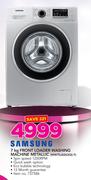 Samsung 7Kg Front Loader Washing Machine Metallic WW70J4263GS F
