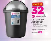Miss Molly 12Ltr Lift Bin Assorted