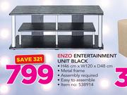 Enzo Entertainment Unit Black