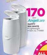 Angelcare Nappy Bin White-Each