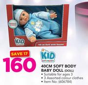 Kid Connection 40cm Soft Body Baby Doll