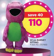 22cm Barney Sitting