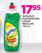 Sunlight Dishwashing Liquid Regular-750ml