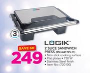 Logik 2 Slice Sandwich Press RSH-441725-11