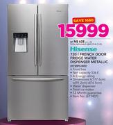 Hisense 720Ltr French Door Fridge Water Dispenser Metallic H720FS-WD