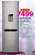 Samsung 330Ltr Bottom Freezer Fridge Silver RB29HWR3DSA U