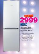 KIC 263Ltr Bottom Freezer Fridge Metallic KBF 525 1 ME