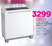 Defy 13Kg Twin-Tub Washing Machine White DTT164