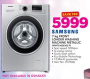 Samsung 7Kg Front Loader Washing Machine Metallic WW70J4263GS F