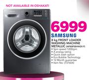Samsung 8Kg Front Loader Washing Machine Metallic WF80F5EHW2X F
