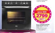 Defy 60cm Undercounter Oven Black DBO 458