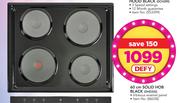 Defy 60cm Solid Hob Black DHD332