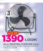 Logik 60cm Industrial Floor Fan LT-601FF
