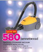 Bennett Read Bagged Cylinder Vacuum Cleaner MICRO HVC150