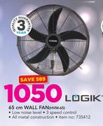 Logik 65cm Wall Fan HVM-65