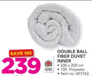 Always Home Double Ball Fiber Duvet Inner 200x200cm