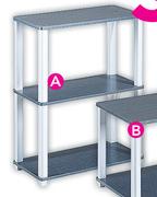 Domino Bookshelf Espresso 75.1x60x29.5cm