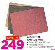 Assorted Parade Rug 133x183cm