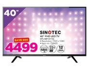 Sinotec 40" FHD LED TV STL-40F1A11A