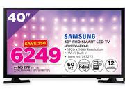 Samsung 40" FHD Smart LED TV 40J5200ARXXA