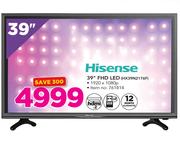 Hisense 39" FHD LED HX39N2176F