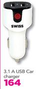 Swiss 3.1 A USB Car Charger