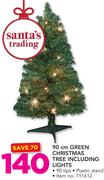90cm Green Christmas Tree Including Lights