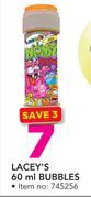 Lacey’s 60ml Bubbles