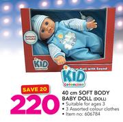 Kid Connection 40cm Soft Body Doll 