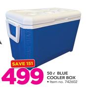 50Ltr Blue Cooler Box