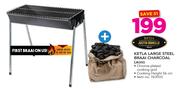 Ketla Large Steell Braai & Charcoal (JB200)