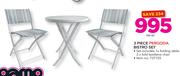 3 Piece Pergoda Bistro Set-Per Set