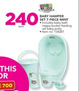 Baby Care Baby Hamper Set 7 Piece Mint-Each