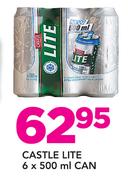 Castle Lite Can-6x500ml